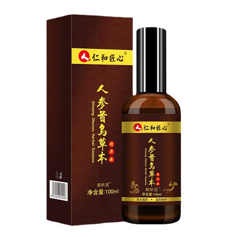 Renhe Ingenious Skin Care Женьшень и Polygonum Multiflorum Травяная эссенция 100 мл Экстракт растений Оптовая доставка