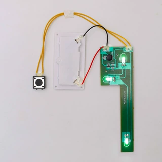 按键触发 LED 闪光语音机芯 节日贺卡礼盒按压发声电子模块可定制