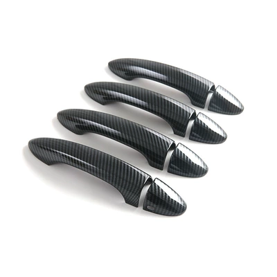 Protective Trim, Rearview Mirror Cover, Other Automotive Interior Supplies - for-jaecoo-j5-ev-lhd8-pieces-of-outer-handles-abs-carbon-fiber-texture