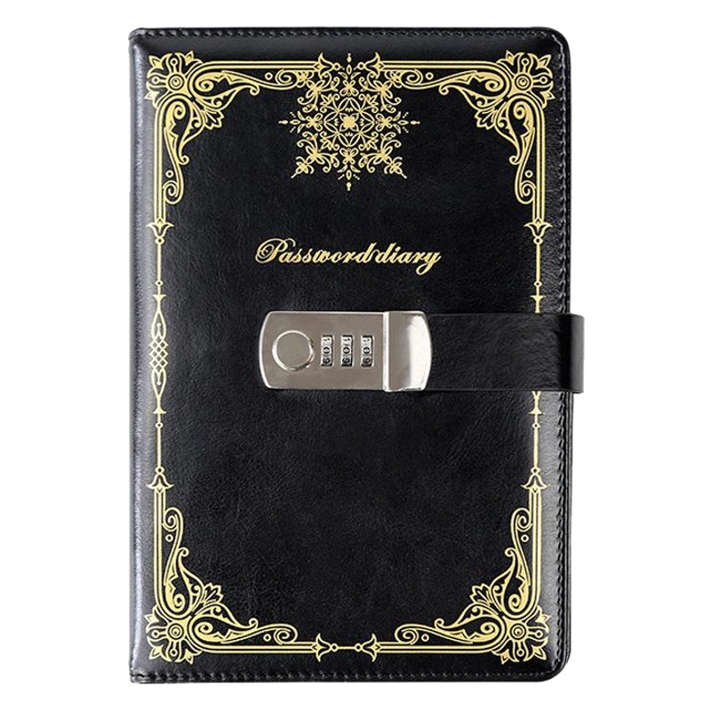 Libro de contraseña libro de Diario Femenino con cerradura A5 cuaderno de estudiante libro de diario de negocios creativo logotipo imprimible