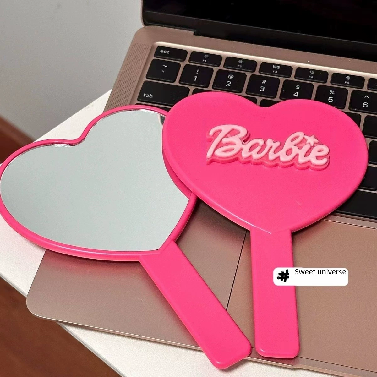 Handheld cute high quality mirror for princess for elementary school students