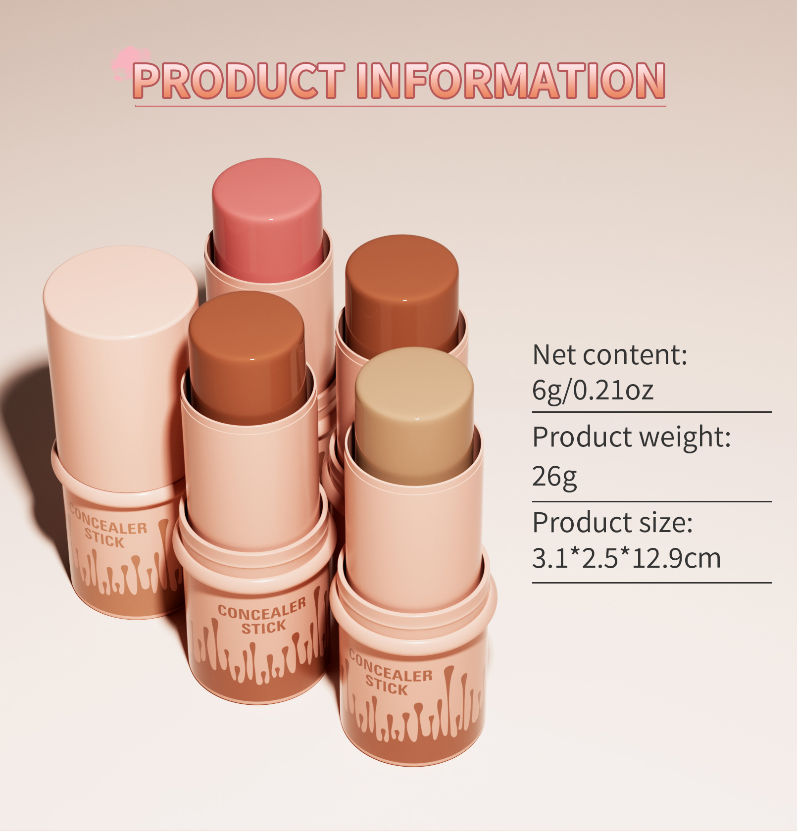 Hellokiss Multi-color Highlighter Blush Makeup Stick Bronzer Three-dimensional Natural Brightening Multi-functional Contouring stick Application Scenario