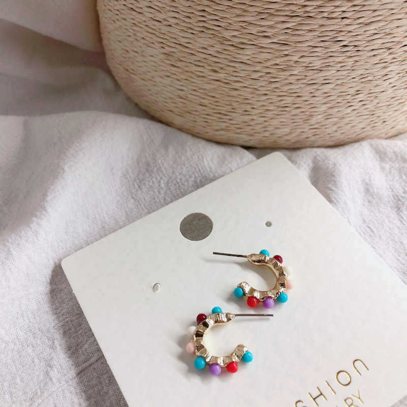 Colored earrings