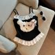 Pure Desire Style Bow Floral Small Vest Heavy Industry Plush Cute Camisole Outer Wear Inner Slim Top