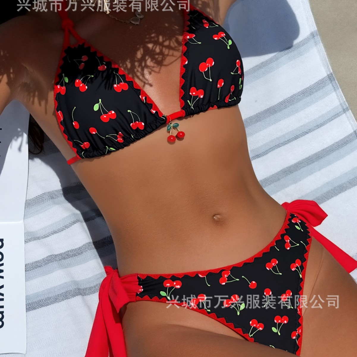 2025 New Sexy Bikini Swimsuit Women's Export European and American Fashion Cross-Border Amazon Bs Bikini Swimsuit