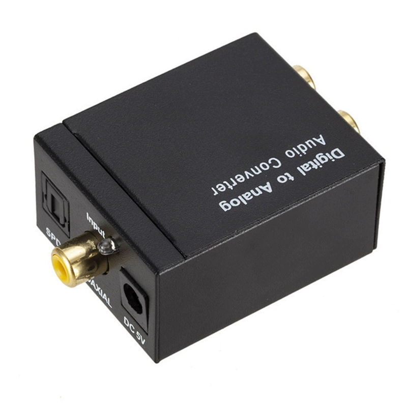 Digital rotor audio converter coaxial fiber optic converts decoder 3.5 mm headphone jack, plug and play