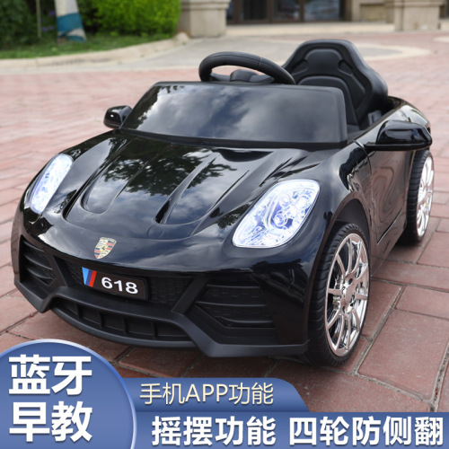 Children's electric car four-wheel drive car for men and women baby swing electric car with remote control toy car for people to sit on