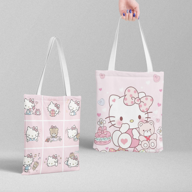 Bolsa de lona Sanli Gull pequeña fresca y simple estilo ins versión coreana hermosa bolsa de hombro bolsa de compras portátil al por mayor