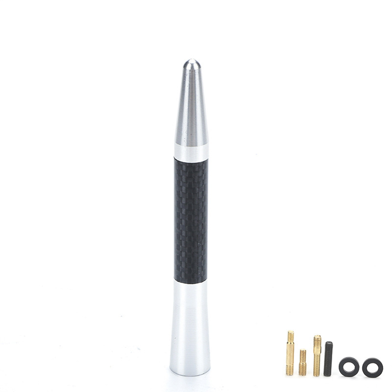 Car Antenna Signal Carbon Fiber Antenna Car Radio Antenna Metal Aluminum Short Long Antenna Modification Supplies Decoration