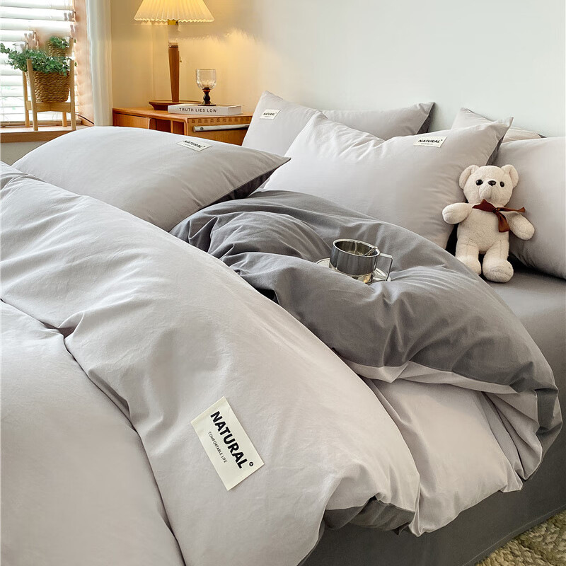 Funda de edredón de algodón individual 150x200x230cm 100% algodón cubierta de edredón individual dormitorio de estudiantes 1,5 m sábana