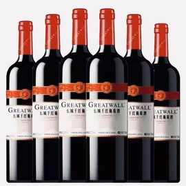 批发长城干红葡萄酒长城星级高级解百纳干红葡萄酒750ml装6瓶整箱