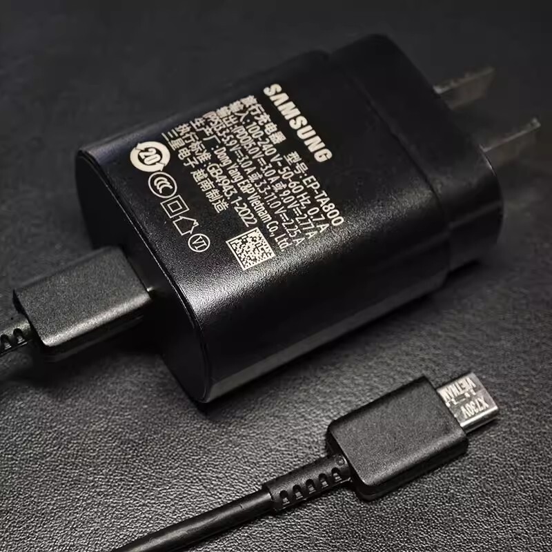 Suitable for Samsung Ep-Ta800 Original Charger 25W W24S21S22Note10+Note20Type-C Digital Charger