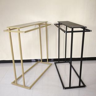 Clothing Store Zhongdao Rack Display Rack Men's and Women's Clothes Hanger Double Row Middle Shelf Parallel Bars Side Hanging Floor Hanger