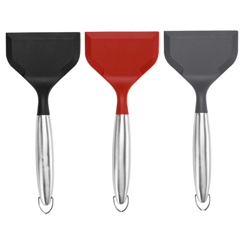 Jade horno de cocina de acero inoxidable mango de cocina horno de huevo horno de pala de pastel de cocina resistente a alta temperatura herramienta de horneado de cocina