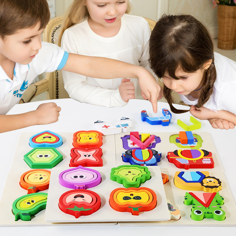 1-3 años de edad, combinación de formas y colores, jardín de infantes Montessori, educación temprana, juguetes educativos, bebés, niños, iluminación, cognición al por mayor