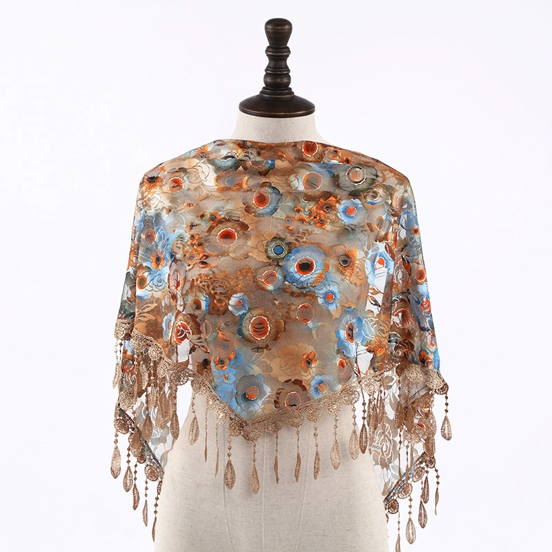 Fashionable scarf with tassels, wholesale