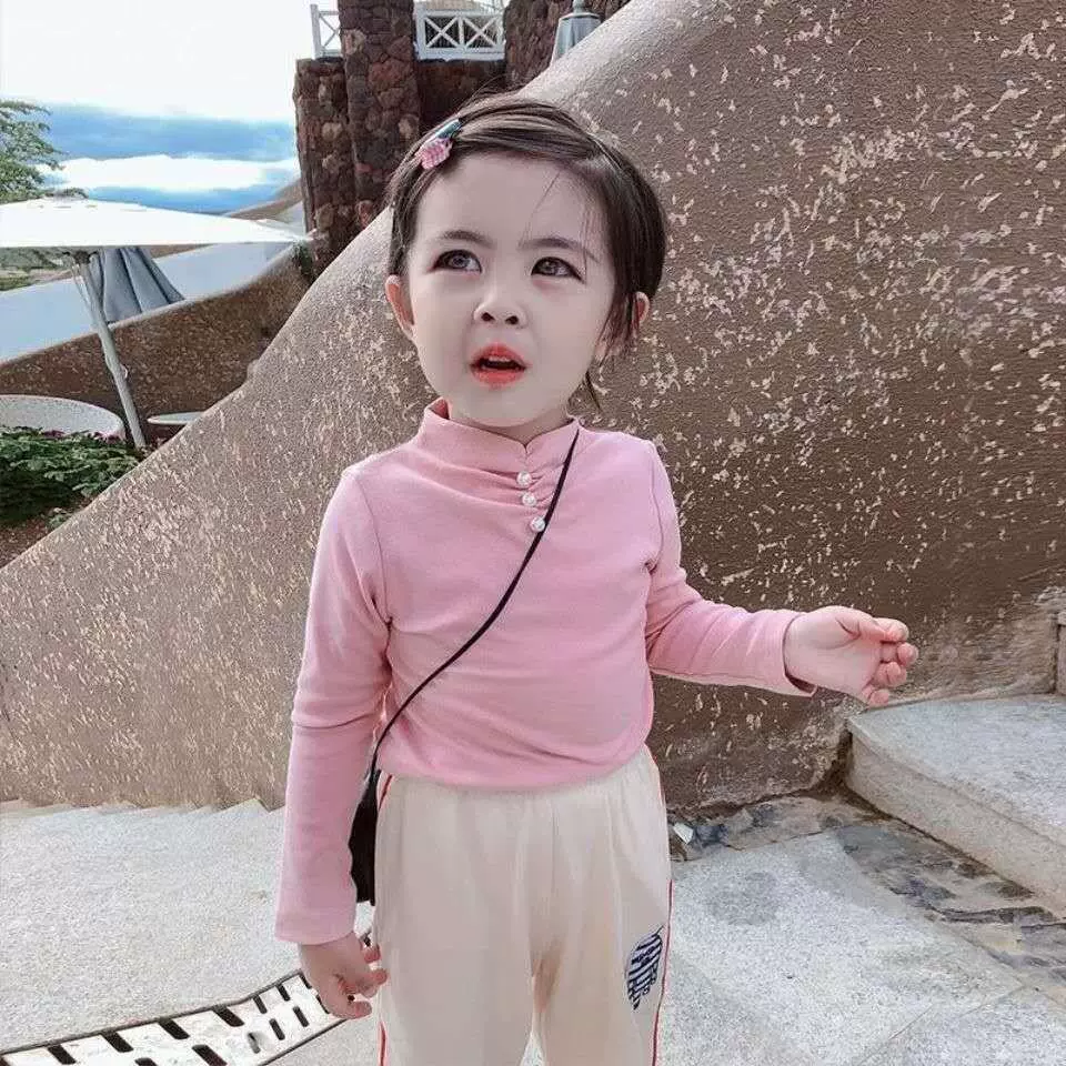 Autumn body-friendly children's T-shirt, demi-season long-sleeve, 2022 collection, Korean style, western style