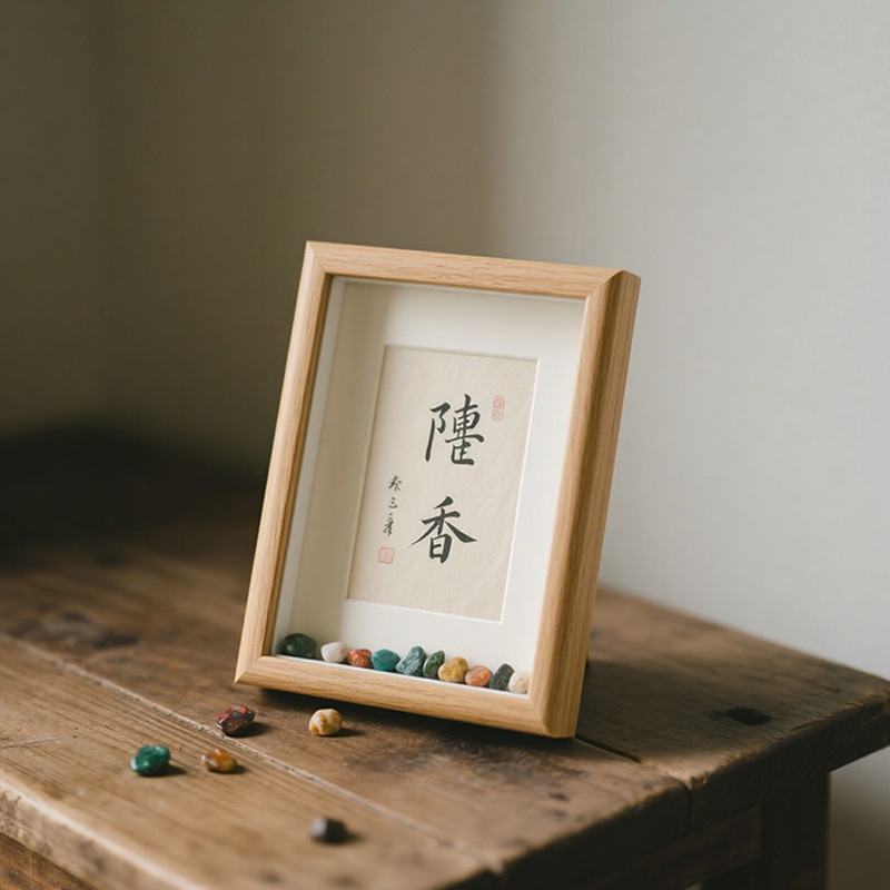 Hollow Photo Frame DIY Material Display Stand Creative 678 Stone Frame Preservation Three-Dimensional Handmade Gift Desiccant Picture Frame