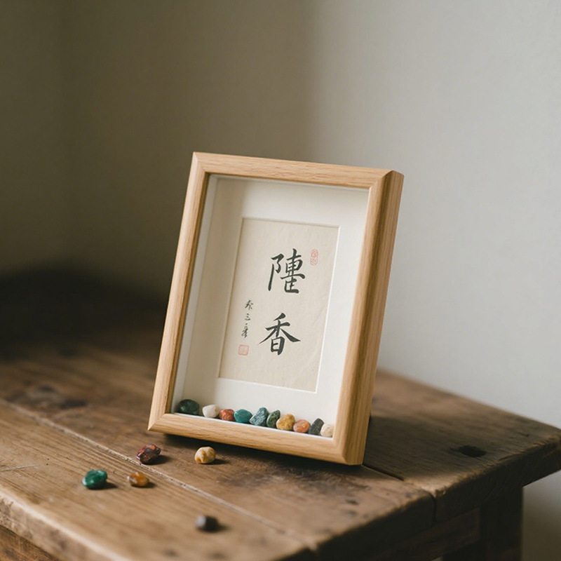 Hollow Photo Frame DIY Material Display Stand Creative 678 Stone Frame Preservation Three-Dimensional Handmade Gift Desiccant Picture Frame