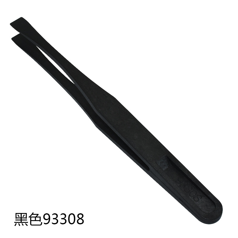 Venta al por mayor fibra de carbono antiestático pinzas de plástico blanco puntiagudo Cabeza ancha cabeza plana libre de polvo pinzas de purificación clip de plástico image 23