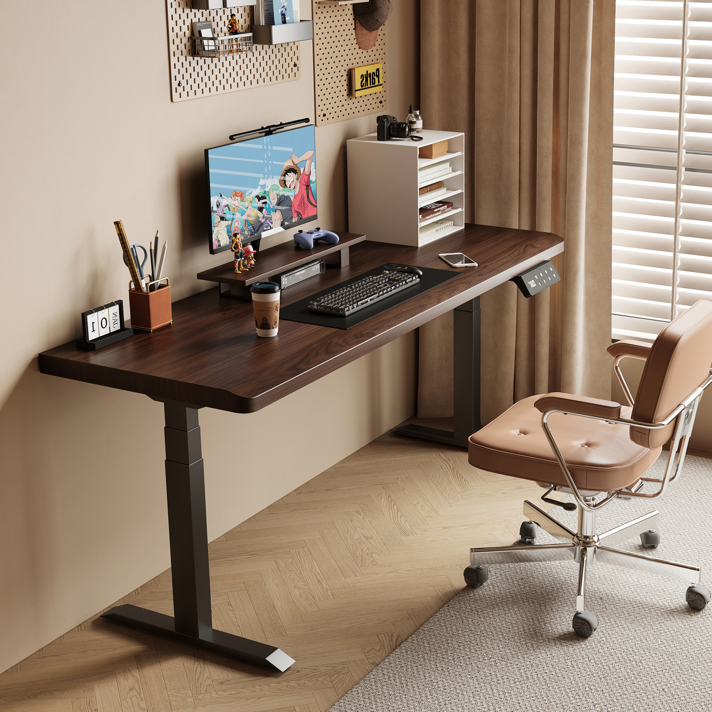 2025 New Smart Electric Lift Table Computer Desktop Table Home Desk Long Table Gaming Table Office Desk