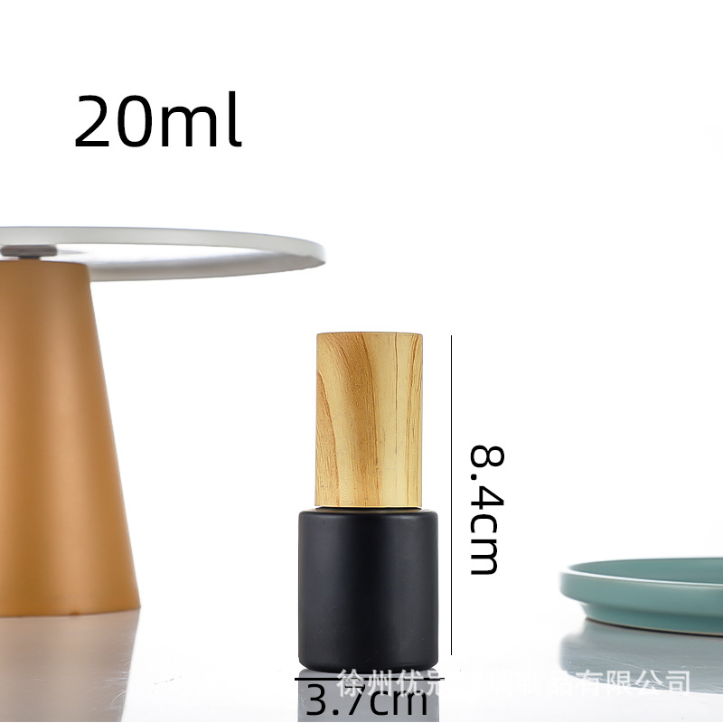 Frasco Pulverizador de Vidrio con Tapa Grano de Madera Reutilizable, Portátil para Cosméticos image 19