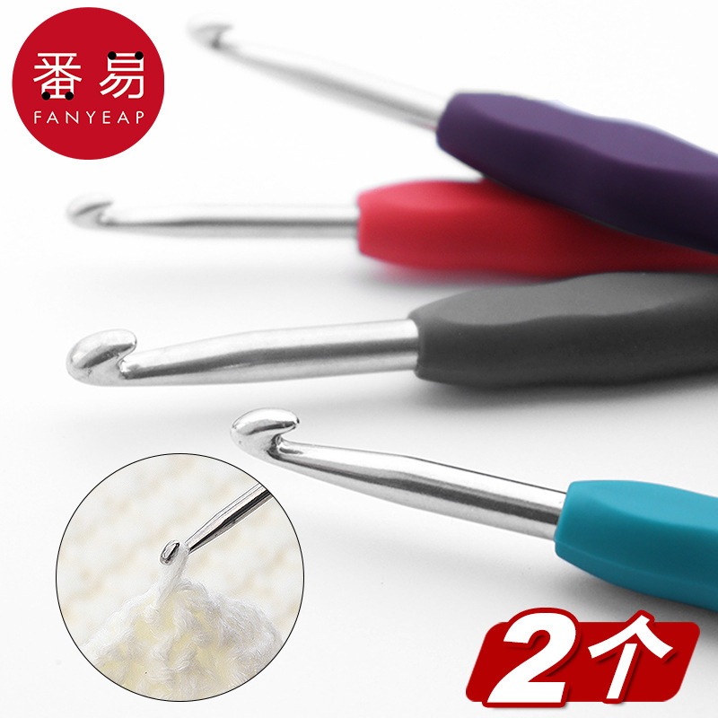 EXPRESS / crochet A1V50 - bolsas de material tejido a mano lana de mango suave suéter bolsas de muñecas