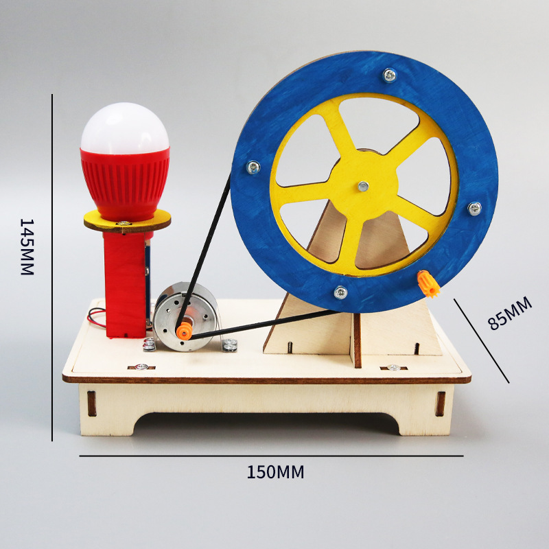 Hecho a mano bricolaje generador de mano de madera tecnología pequeña producción de la escuela recomendar niños creativos Juguetes Divertidos al por mayor