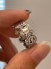 Ring, brand set, adjustable chain, internet celebrity, on index finger