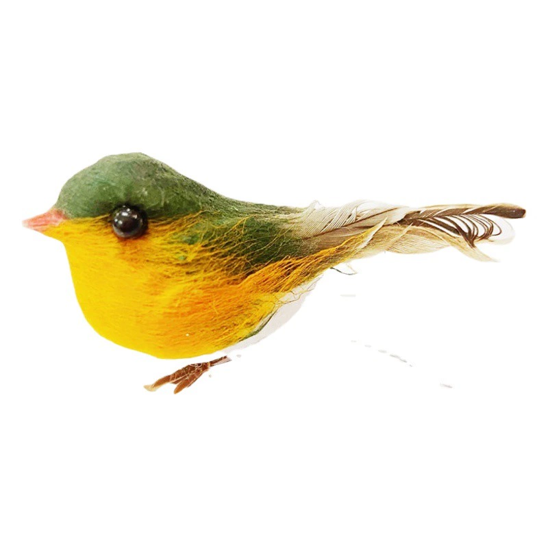 Мини-Имитация пера маленький цветок птица Робин птица сад Садоводство декоративная птица, стоящая на ногах Amazon горячая распродажа