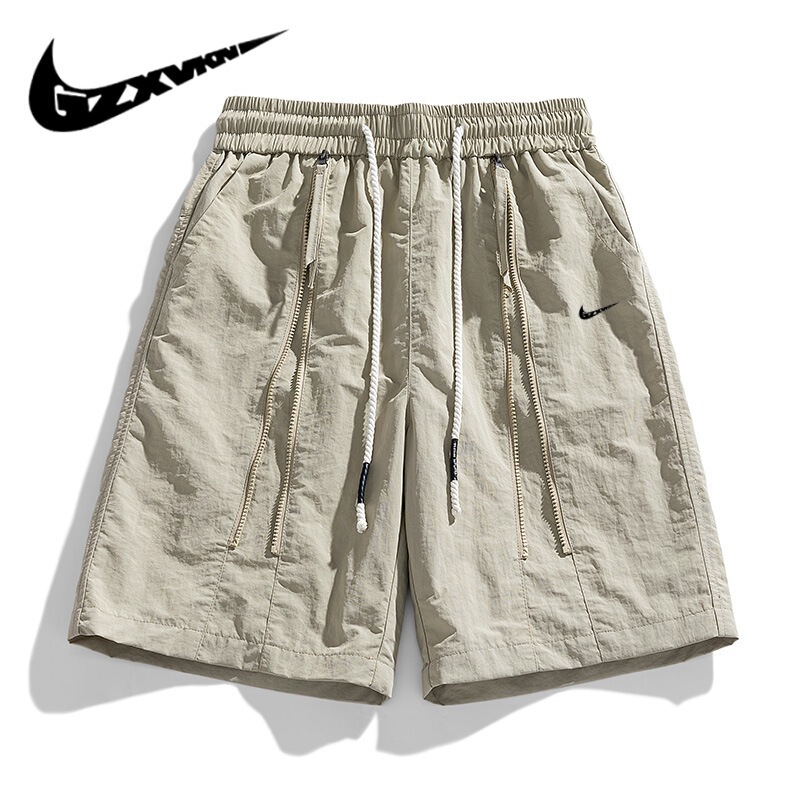 Men's Pants 2024 Summer New Shorts Men's Niche Design Pants Students Loose Casual All-match Breathable Pants