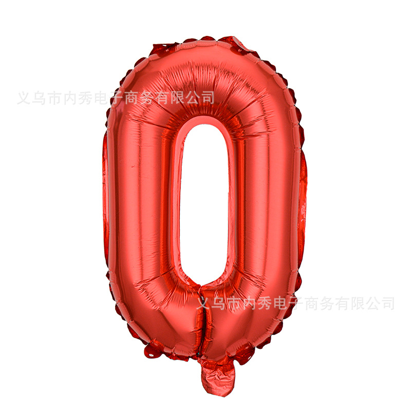 Estilo americano Delgado 16 pulgadas inglés carta globo pequeño tamaño A- Z cumpleaños boda habitación decoración aluminio película globo al por mayor