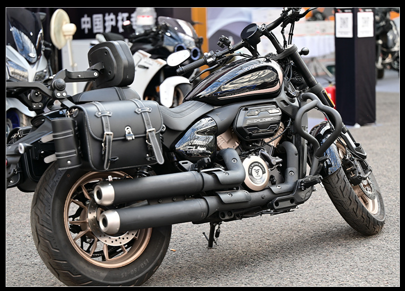 Suitable for Wuji Cu250 Bumper Folding Backrest Side Bag Tail Box Bag Reinforced Guard Bar High Rebound Modification Anti-Collision