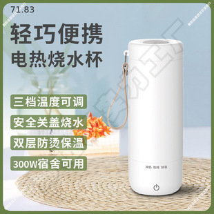 Boiling Water Cup, Electric Hot Water Cup, Small Portable Travel Heating Cup, Office Dormitory Kettle, Mini Thermos Cup