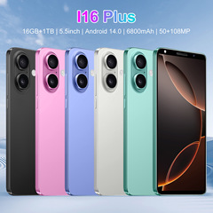 新型i 16 Plusクロスボーダー携帯電話5.5インチIPSスクリーン1 16gアンドロイド8.1低価格対外貿易スマートフォン工場