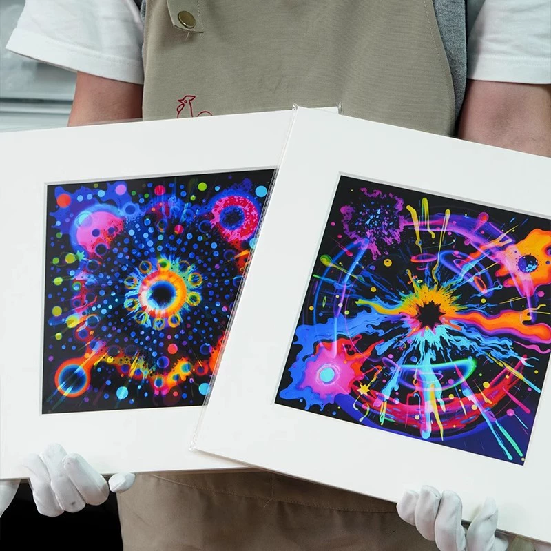 Картонная фоторамка для картины, обрамленная, наброски каллиграфии и живопись на белой бумаге, рамка для выставки искусства