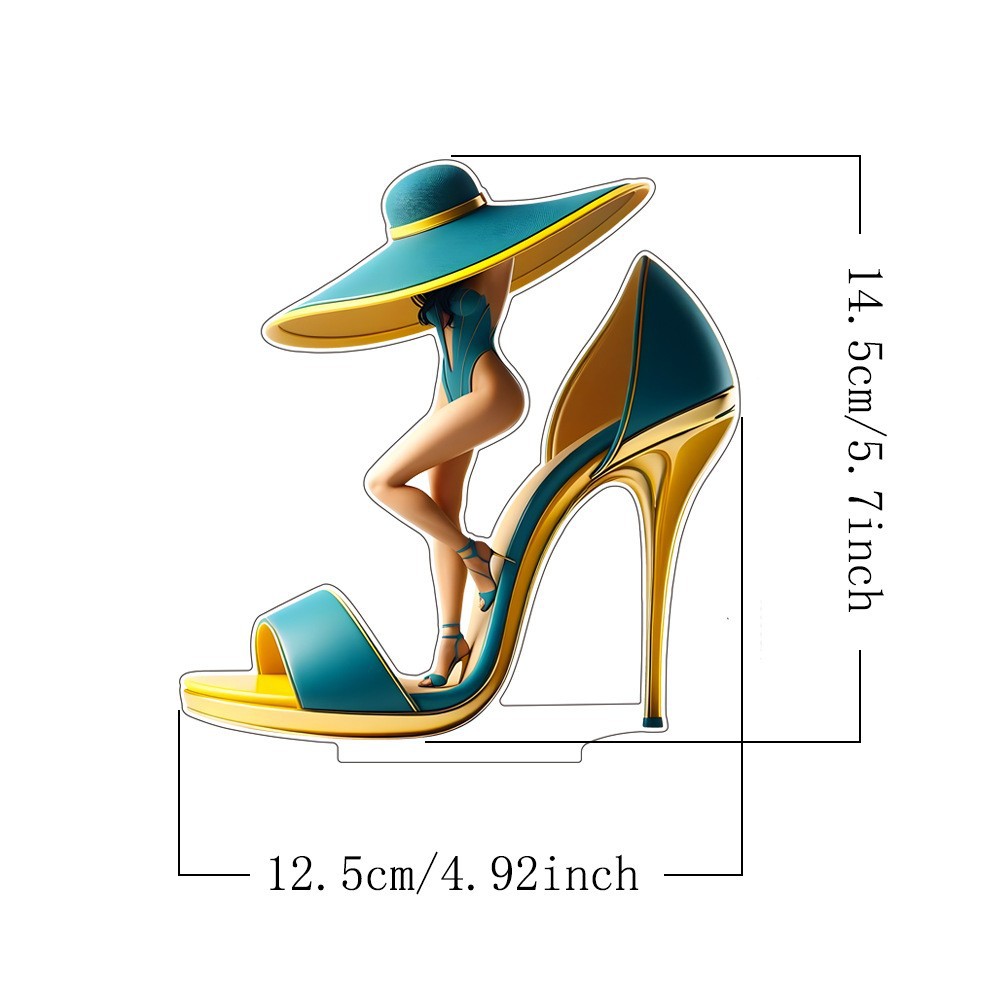Ventas transfronterizas de dibujos animados de belleza zapatos de tacón creativos para el hogar sala de estar decoración de escritorio de alta calidad regalos