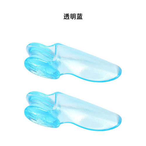 Transparent blue silicone thumb deformity corrector toe separator big toe deformity corrector anti-friction toe cover