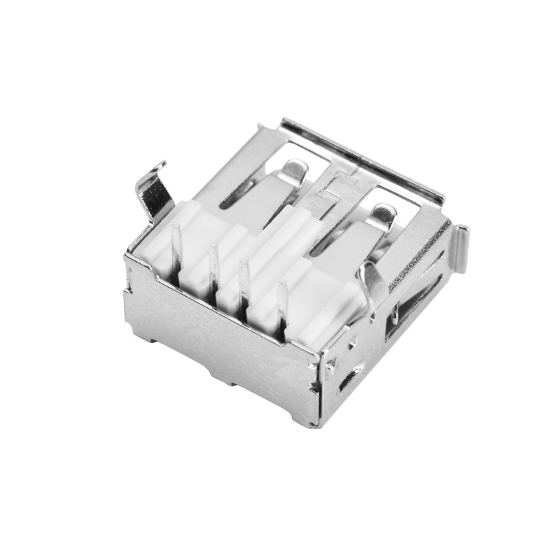 USB 2.0插座 AF90度母座A母90度插板 AF90度弯脚插板|undefined