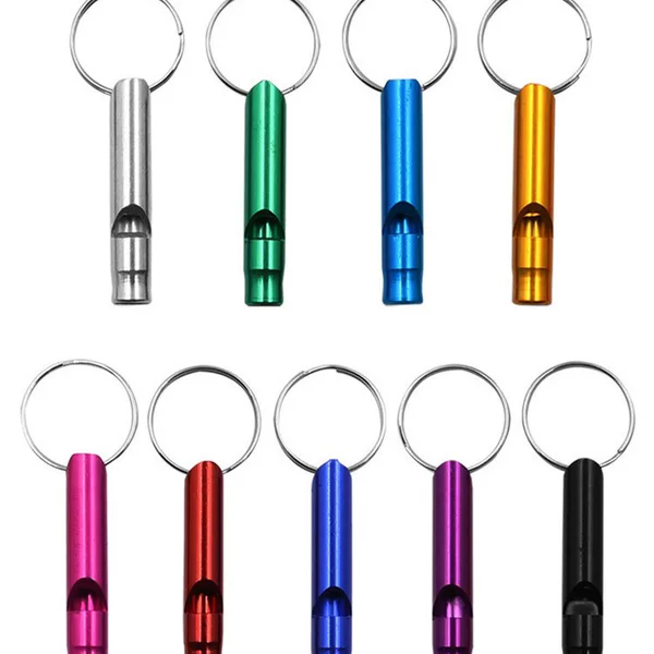 Wholesale fire aluminum alloy whistle trumpet whistle metal whistle aluminum alloy survival training whistle factory