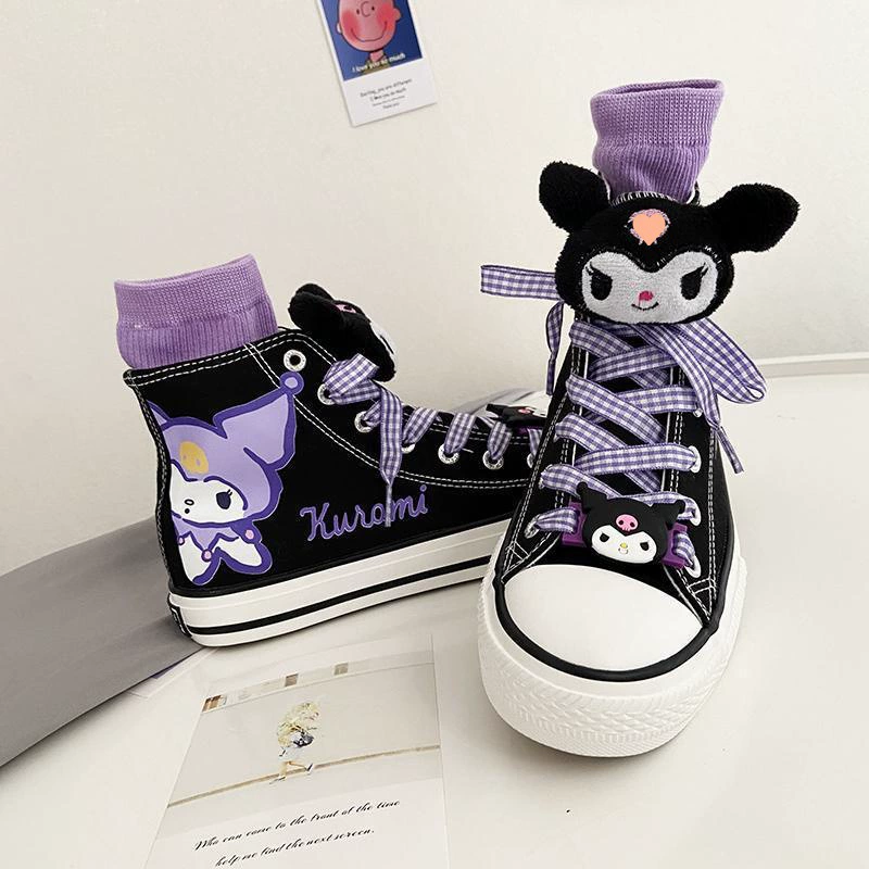 Cloth Japanese shoes for elementary school students, cartoon fresh sneakers
