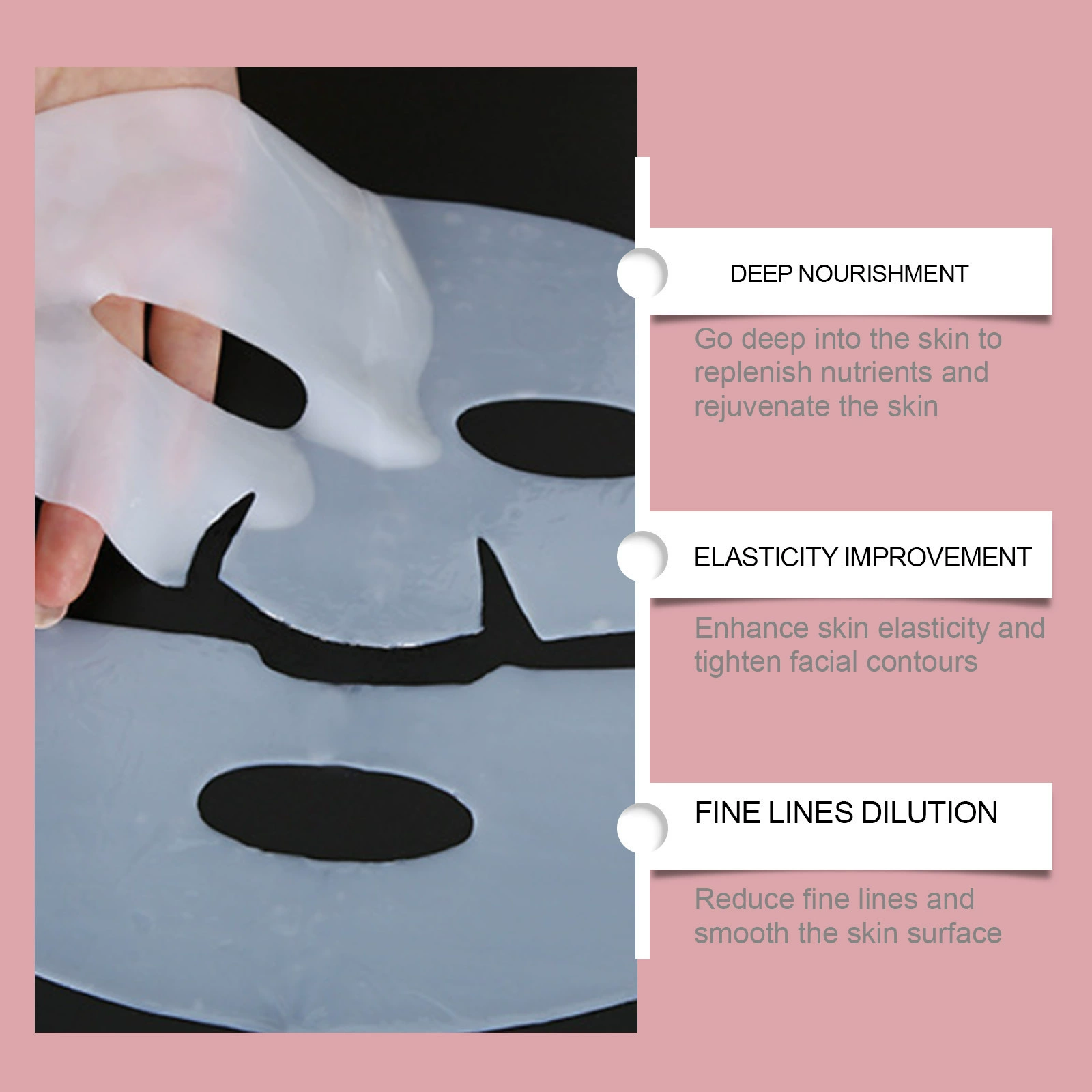 EELHOE Collagen, moisturizing soft elastic nutritious face mask for face