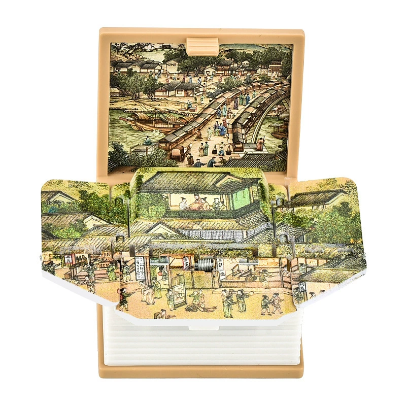 3D Folding Book Keychain, Mini Pop-Up Diorama, Assorted Themes, OPP/Box Packaging