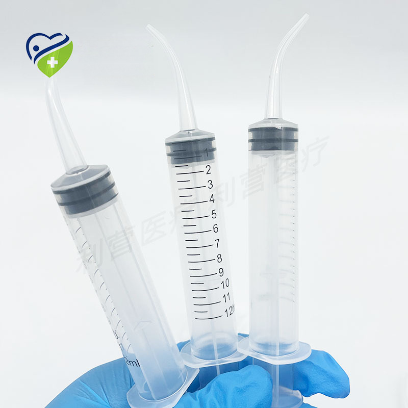 Wisdom Tooth Cavity Dental Elbow Syringe Manual Flushing Dental Needle Tube Oral Blind Bag Cleaning Artifact