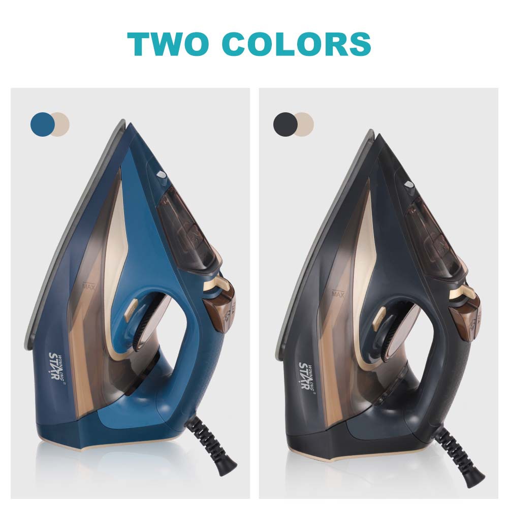 WINNING STAR Home 2200W chorro de agua seco explosión vapor multifuncional placa inferior de cerámica plancha eléctrica