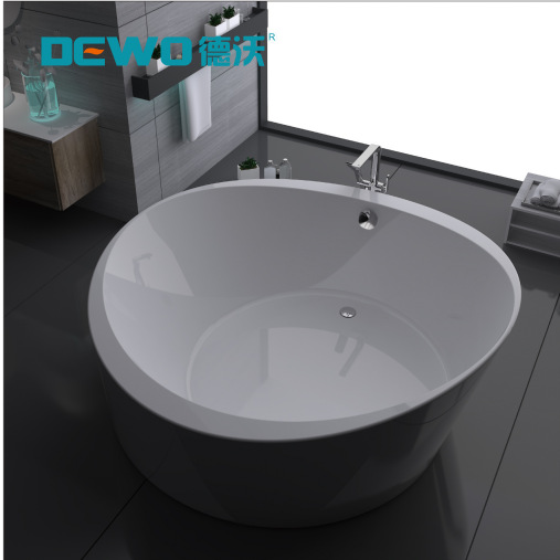Devo bathroom factory design villa homestay curve design acrylic independent high-end adult bathtub