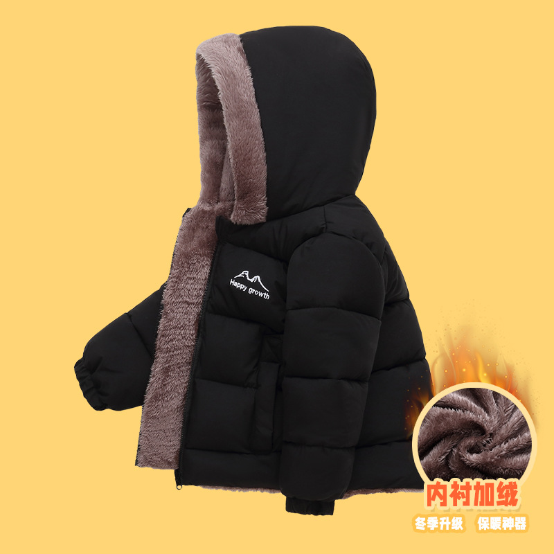 878 invierno nuevo niño doble cara usar ropa de algodón de lana para niños niñas chaqueta de algodón caliente para niños mayores