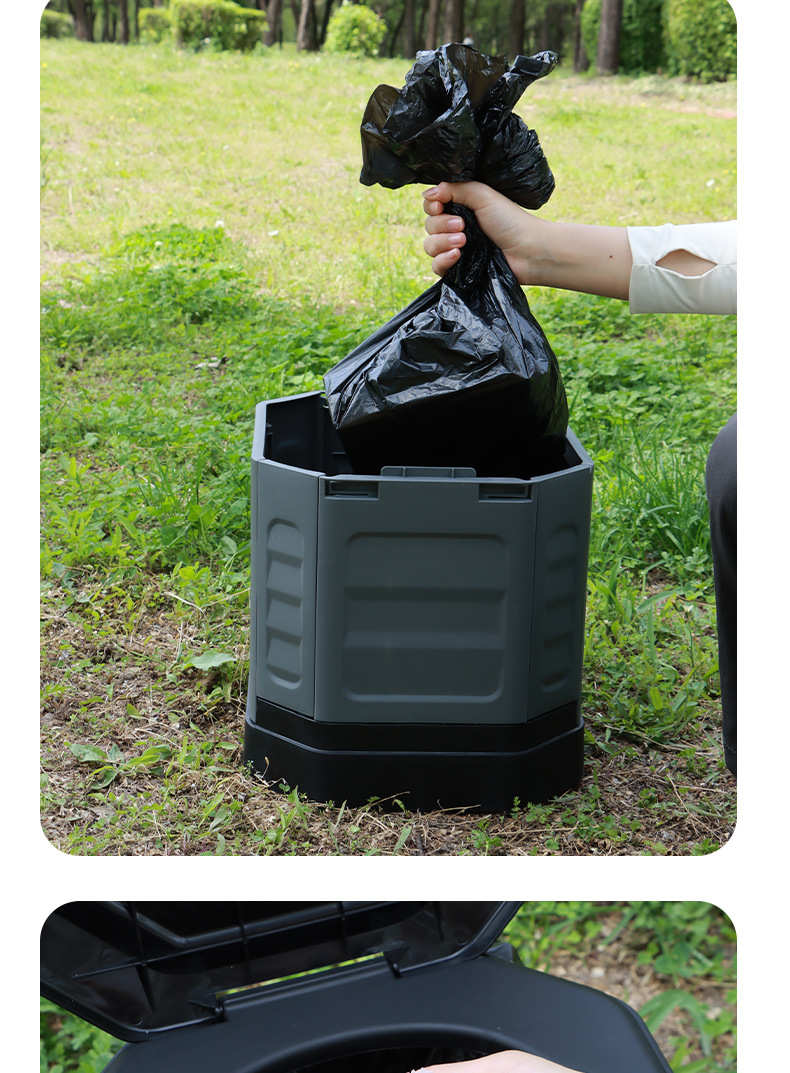 New Folding Toilet for Car Emergency Use, Portable Anti-Odor Outdoor Rv Folding Toilet for Adults
