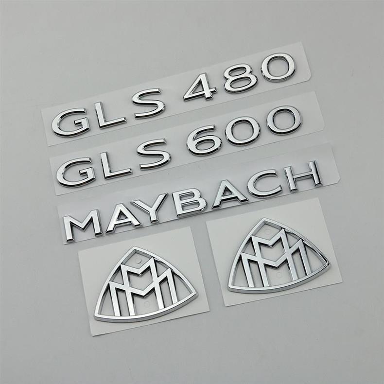 New Mercedes-Benz Maybach GLS-Class GLS480 GLS600 modified car emblem, rear badge, English lettering, car sticker