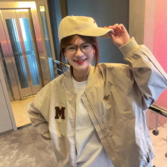 日系棒球服外套女2025新款春秋季宽松复古小个子秋季穿搭休闲夹克